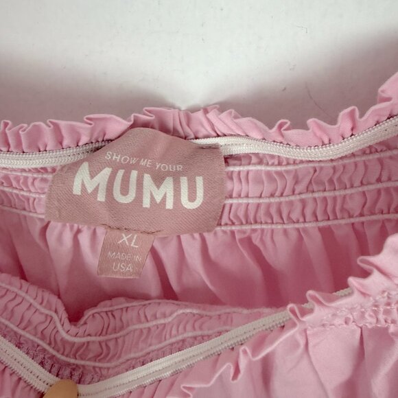 Show Me Your Mumu Annalynne Mini Dress Pockets Shift Pink Size XL EUC] - Picture 7 of 13